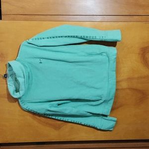 Under Armor women's size small green turtleneck sweatshirt